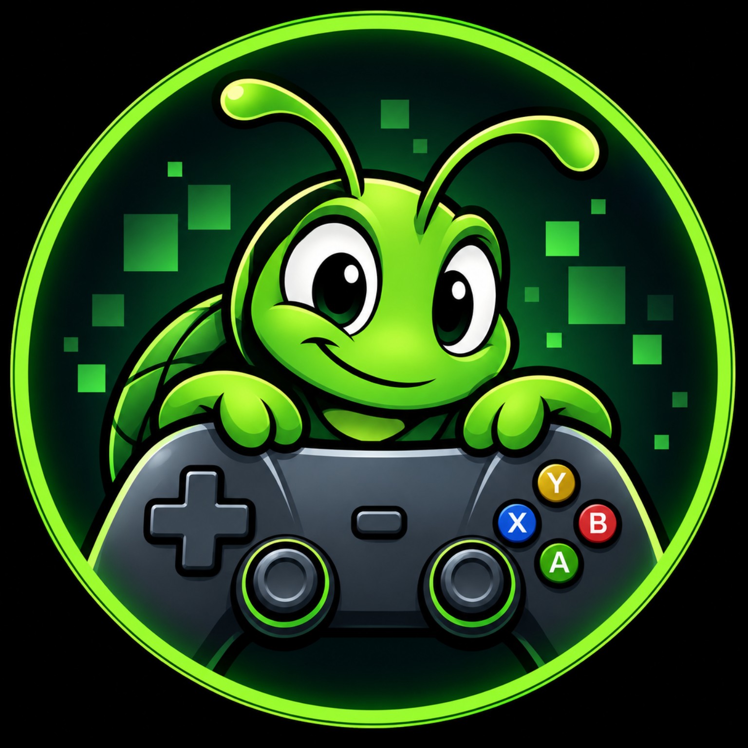 One More Bug Games bug mascot logo